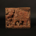 Carved Teakwood Panel From Gujarat 18thC