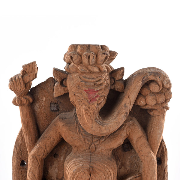 Carving of Lord Ganesh From Gujarat- 18thC