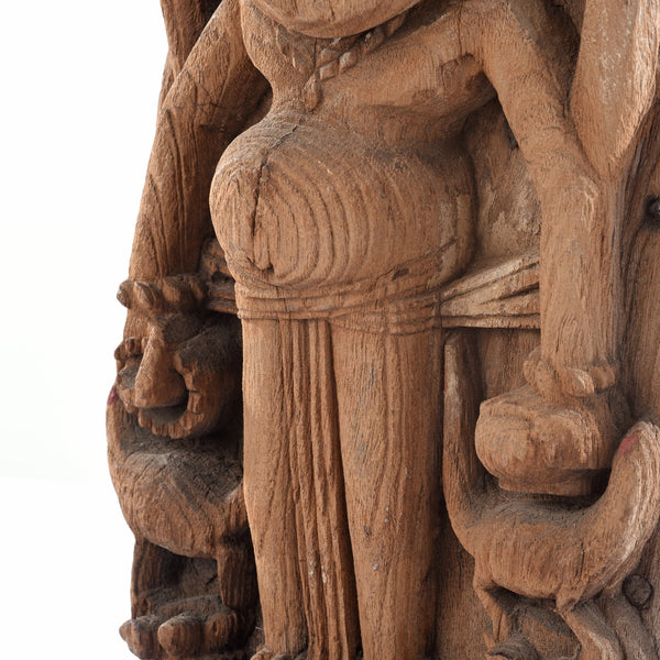 Carving of Lord Ganesh From Gujarat- 18thC