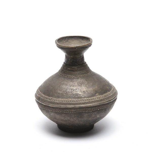 Dhokra Brass Pot From Orissa - Ca 100 Yrs Old