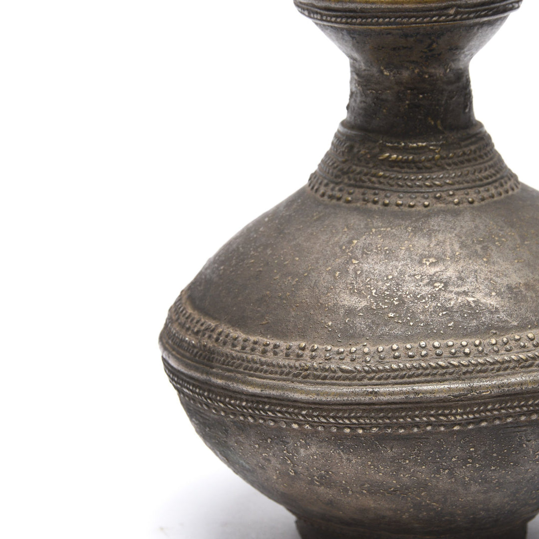 Detail From Dhokra Brass Pot From Orissa - Ca 100 Yrs Old | Indigo Antiques