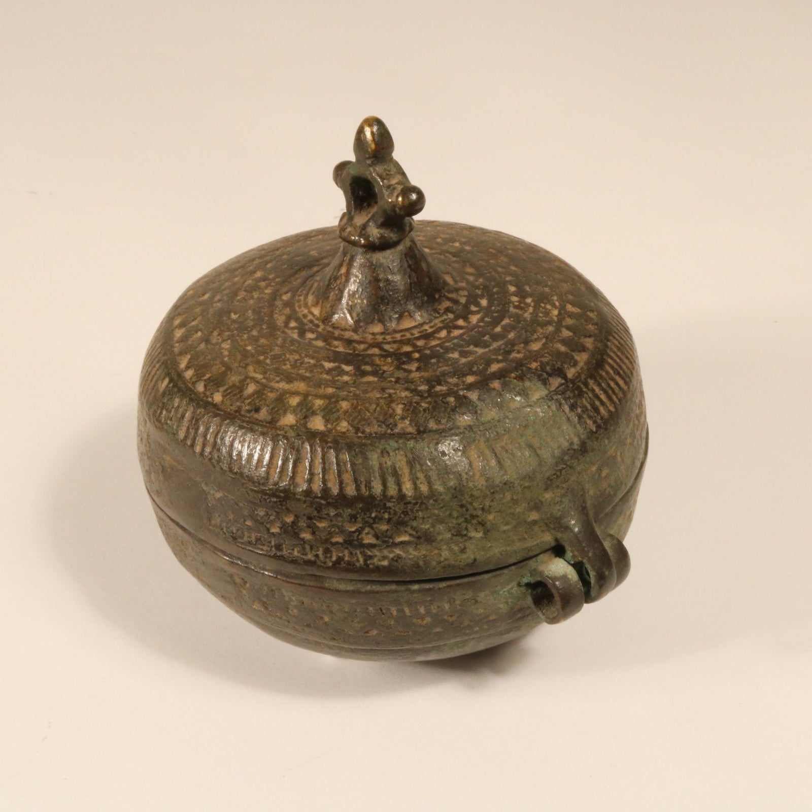 Dhokrawork Box From Orissa | Indigo Oriental Antiques