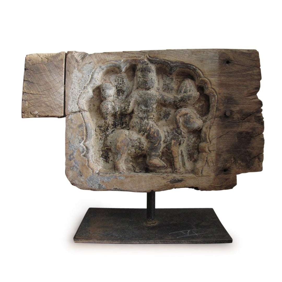 Indian Chariot Carving Panel From Tamil Nadu - 18thC | Indigo Oriental Antiques