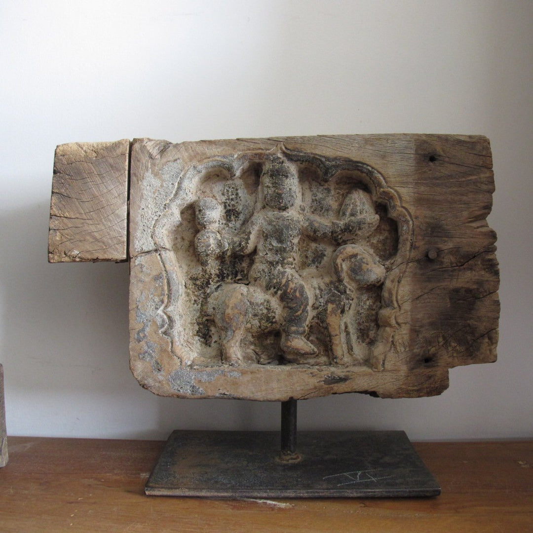 Indian Chariot Carving Panel From Tamil Nadu - 18thC | Indigo Oriental Antiques