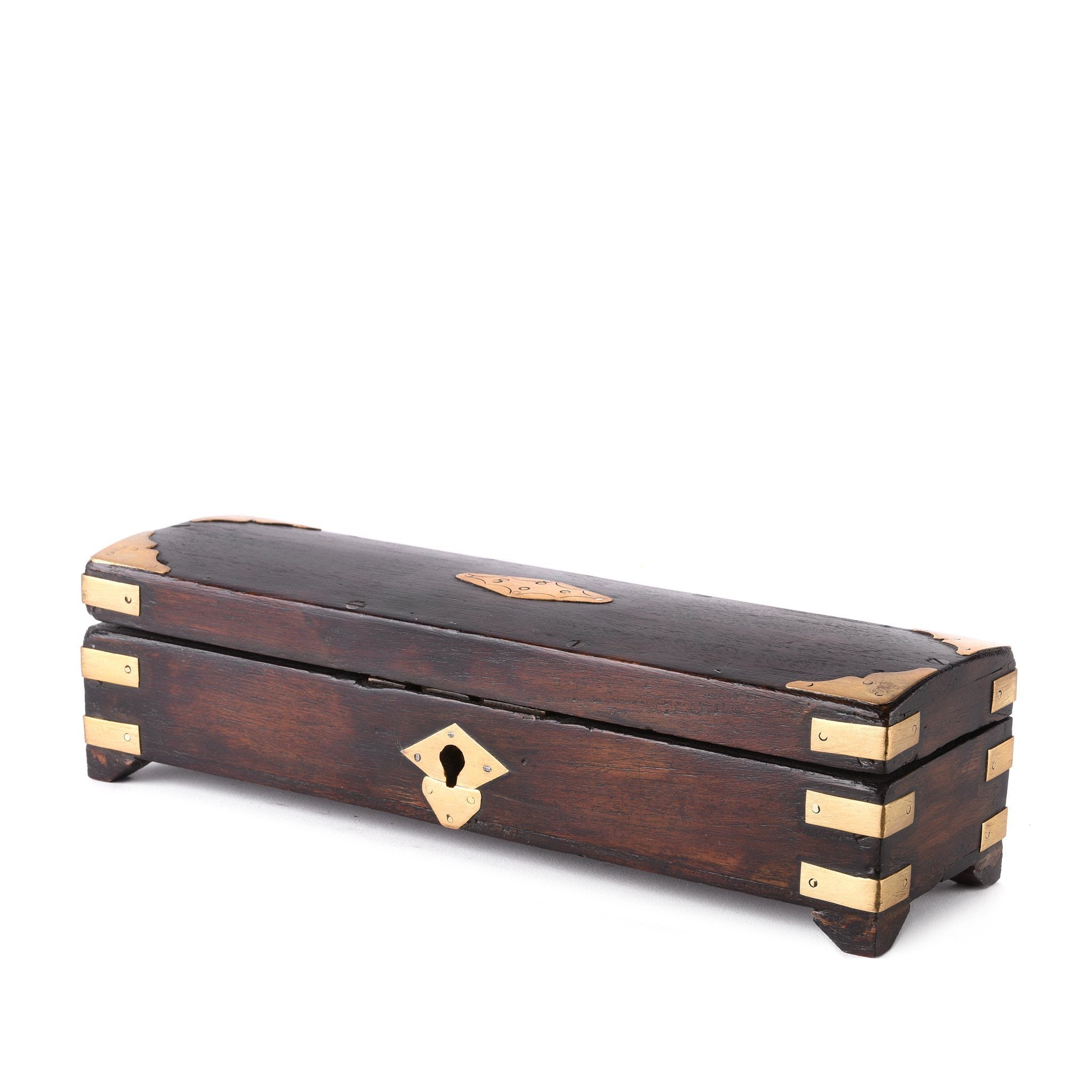 Indian Rosewood Box - Ca 85 yrs old | Indigo Oriental Antiques