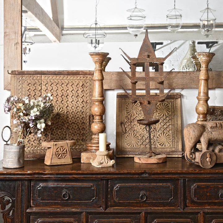 Bleached Decorative Tribal Indian Art | Indigo Antiques