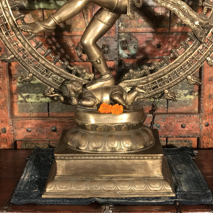 Bronze Dancing Shiva Nataraj From South India | Indigo Oriental Antiques