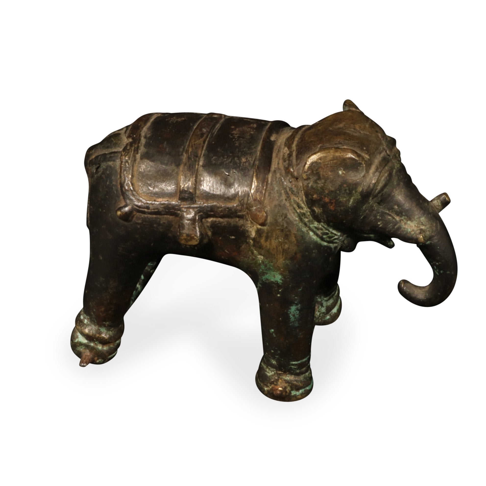 Lost Wax Brass Elephant from Andhra Pradesh - 19thC | Indigo Oriental Antiques