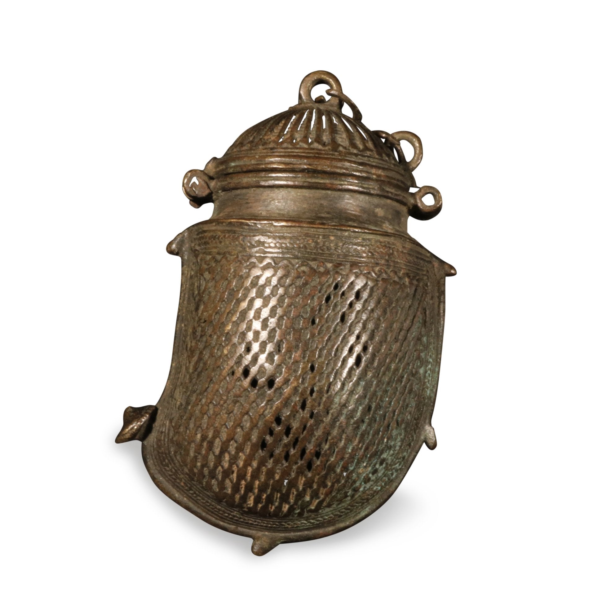 Lost Wax Brass Money Box - Ca 100 yrs old | Indigo Oriental Antiques