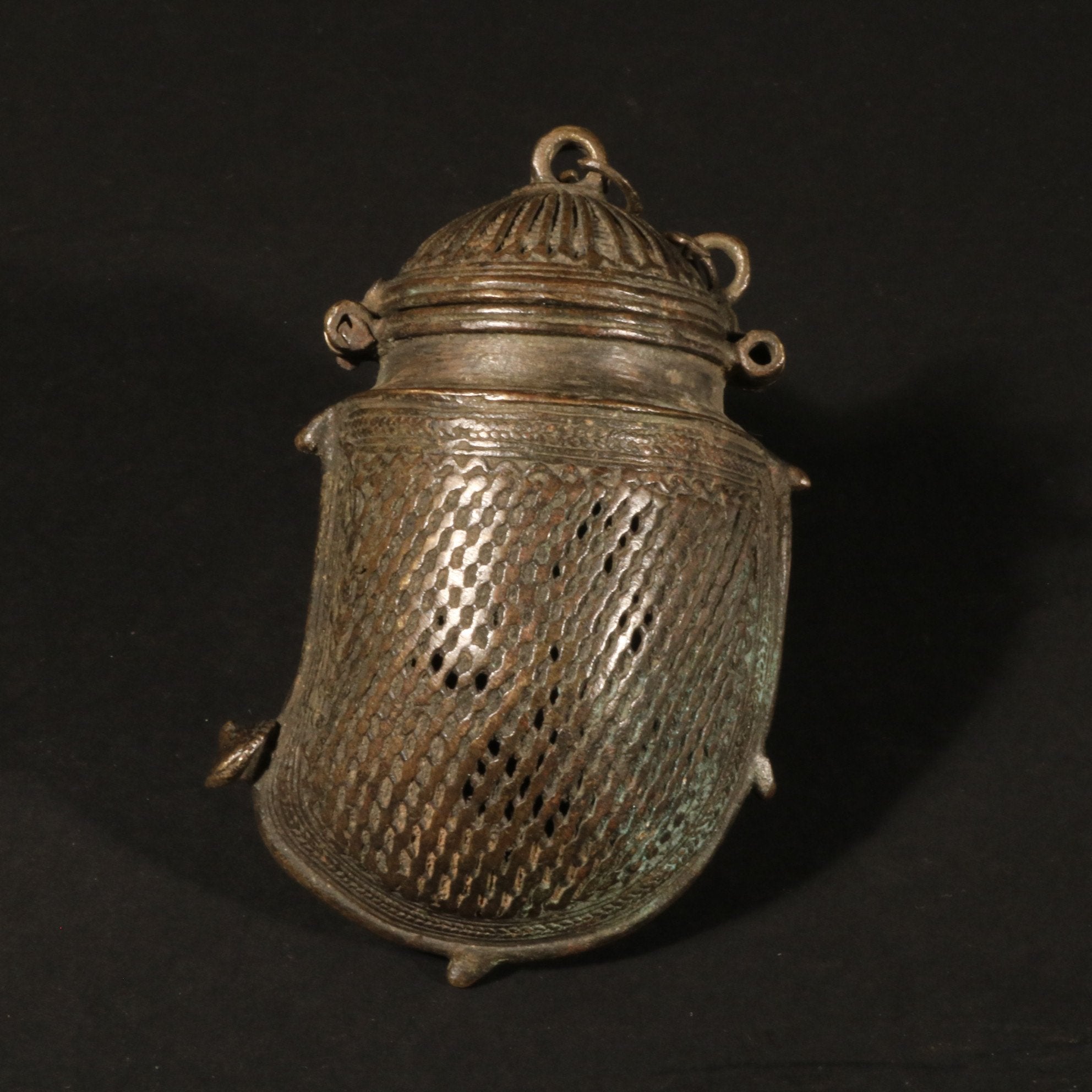 Lost Wax Brass Money Box - Ca 100 yrs old | Indigo Oriental Antiques