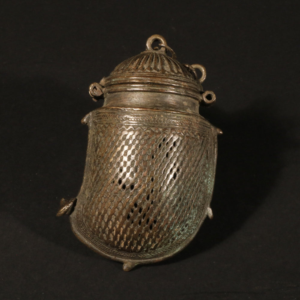 Lost Wax Brass Money Box - Ca 100 yrs old | Indigo Oriental Antiques