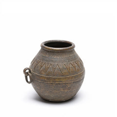 Old Brass Dhokra Rice Measure From Sundergarh, Orissa - Early 20thC Old Brass Dhokra Rice Measure From Sundergarh, Orissa - Early 20thC