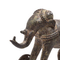 Old Brass Elephant Toy On Wheels - Ca 100 yrs old