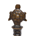 Old Brass Vishnu Puja Bell From North India - Late 19thC