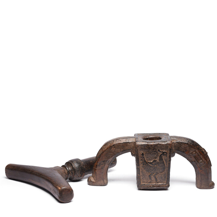 Old Carved Indian Juicer Peacock Figure From Banswara - 19thC | Indigo Antiques