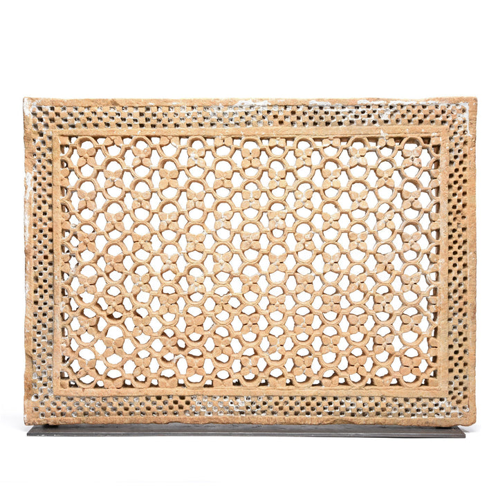 Old Indian Carved Stone Jali Panel From Rajasthan - 19thC | Indigo Antiques