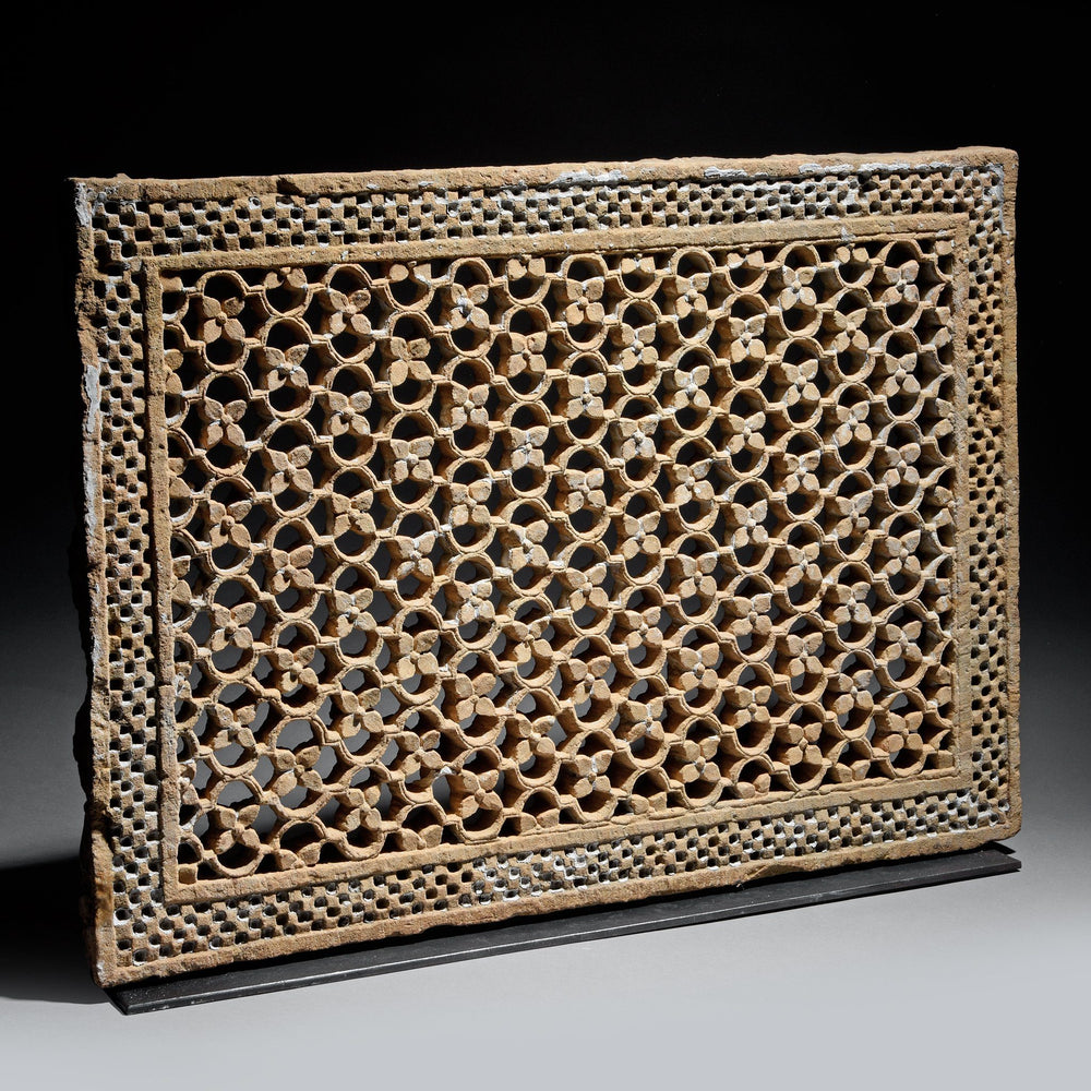 Old Indian Carved Stone Jali Panel From Rajasthan - 19thC | Indigo Antiques