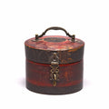 Regency Style Red Lacquer Pot From Kutch - 19thC