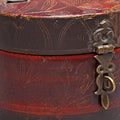 Regency Style Red Lacquer Pot From Kutch - 19thC