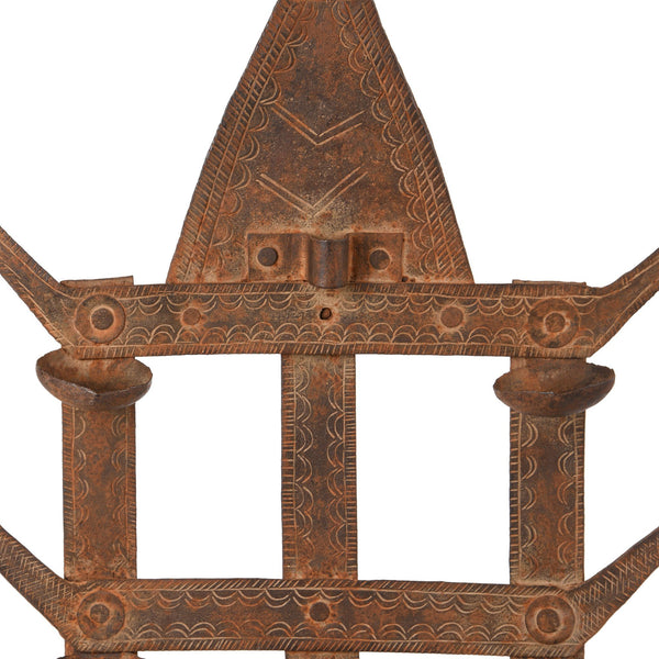 Old Iron Bastar Tribal Toran (Oil Lamp) - Ca 1920