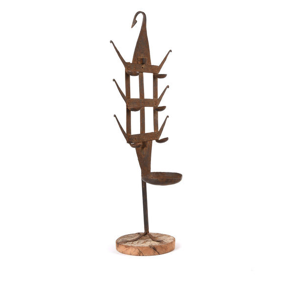 Old Iron Bastar Tribal Toran (Oil Lamp) - Ca 1920