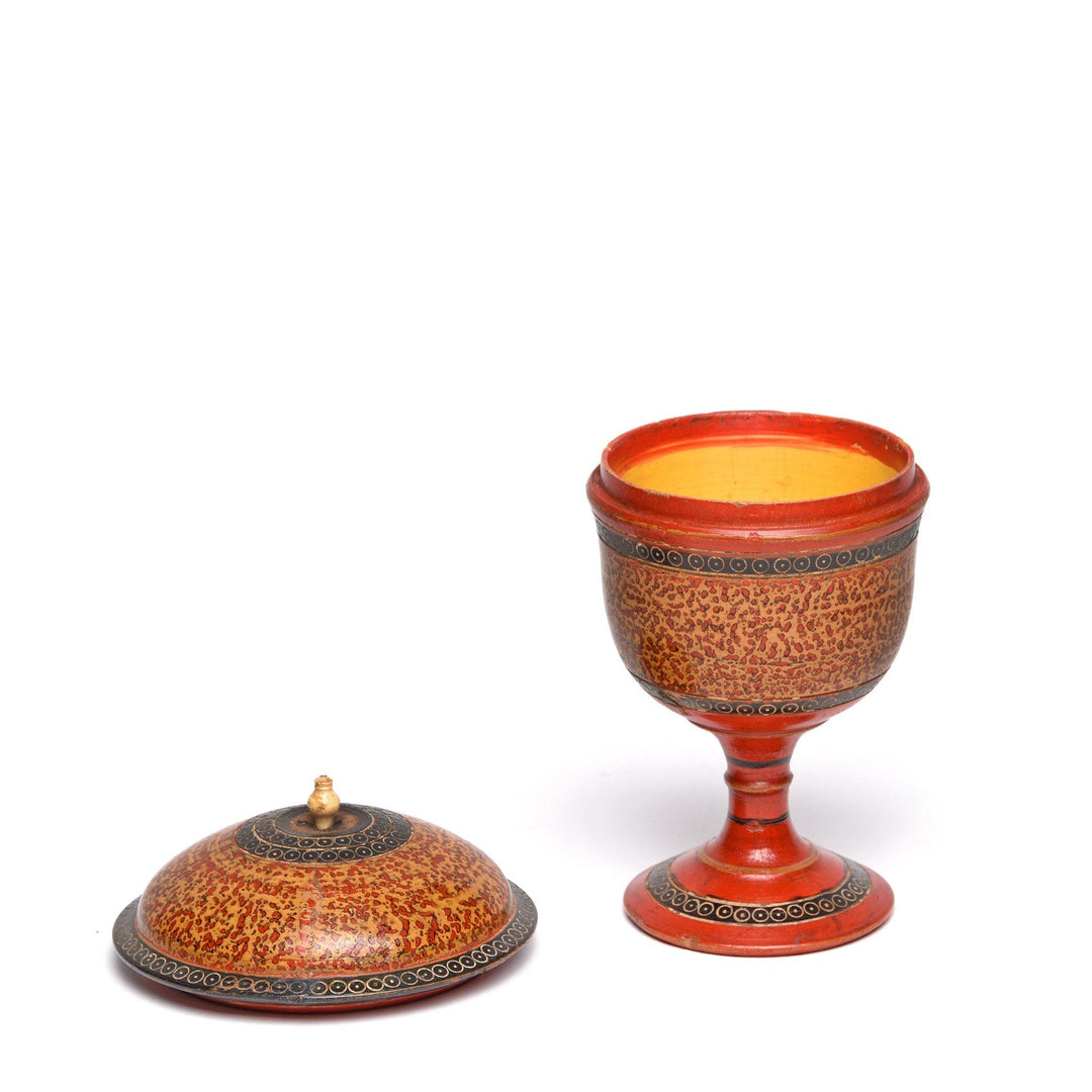 Exceptional Spotted Lacquer Box From Bikaner - 19thC