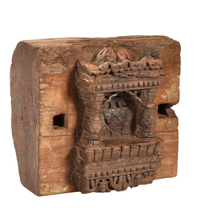 Old Teakwood Votive Panel - 19thC | Indigo Oriental Antiques