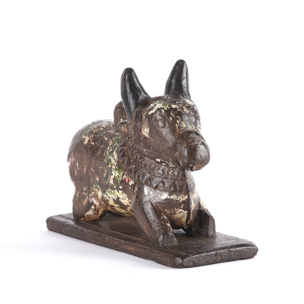 Painted Indian Nandi Bull Figurine From Rajasthan - Ca 1920