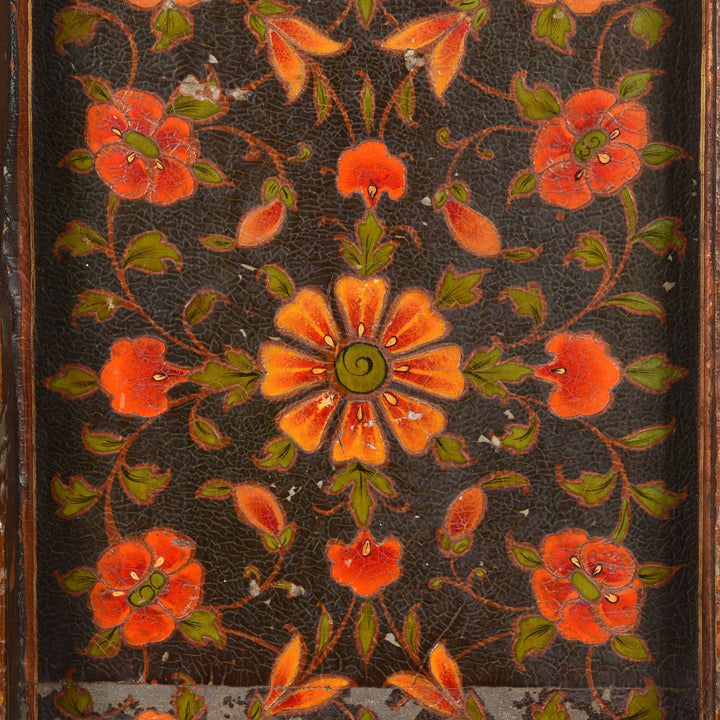 Painted Indian Window Shutter From Bikaner - 19thC