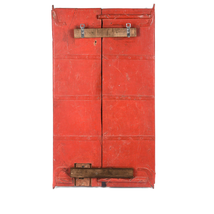 Painted Indian Window Shutter From Bikaner - 19thC