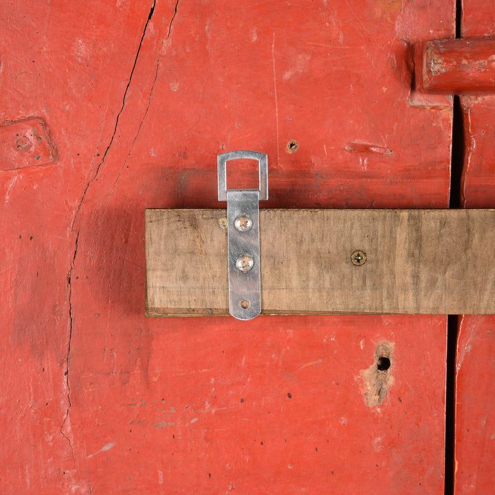 Painted Indian Window Shutter From Bikaner - 19thC