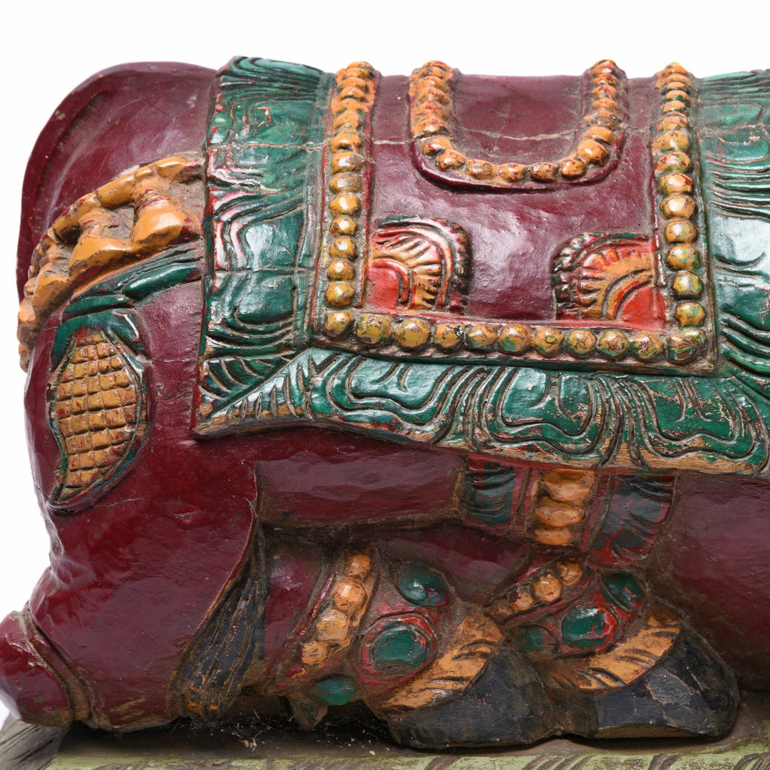 Painted Indian Nandi Bull From Tamil Nadu - Ca 1920 | Indigo Antiques