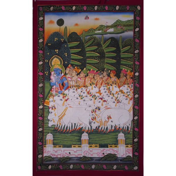 Painted Pichwai From Nathdwara - Rajasthan