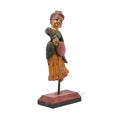 Painted Wooden Figure From Pratapgargh - 19thC