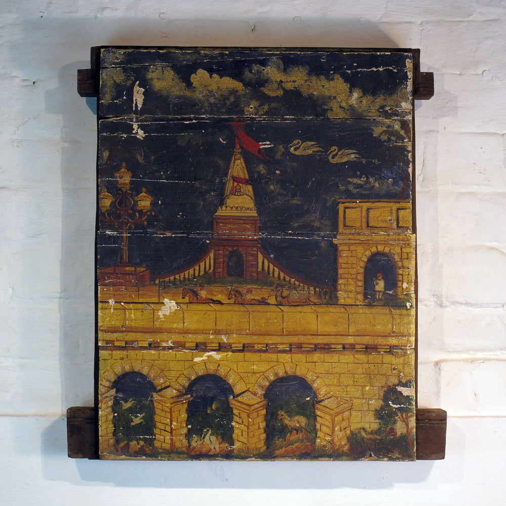 Panel With Original Painting From South India - Late 18thC | Indigo Oriental Antiques