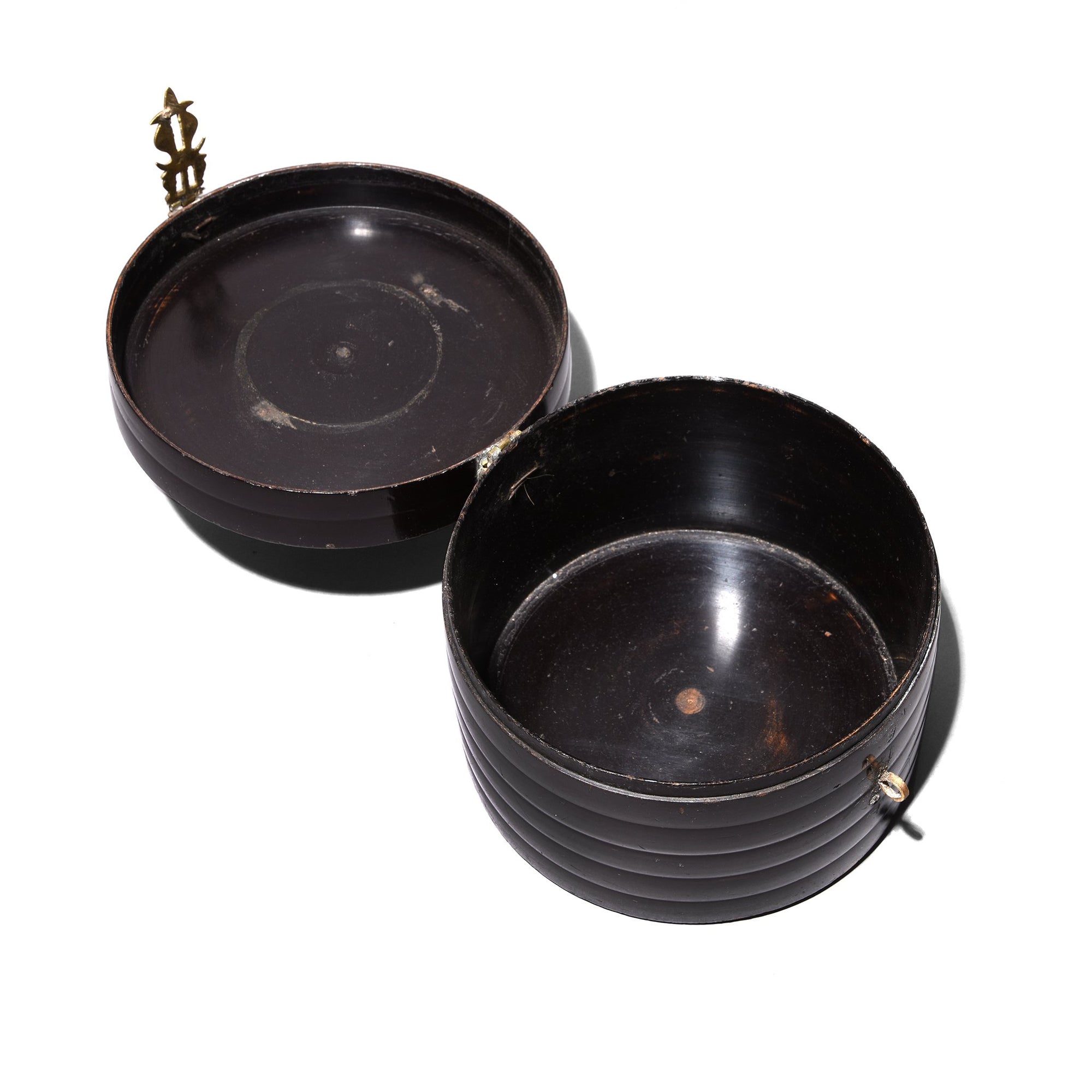 Indian Regency Style Black Lacquer Pot - 19thC | Indigo Antiques