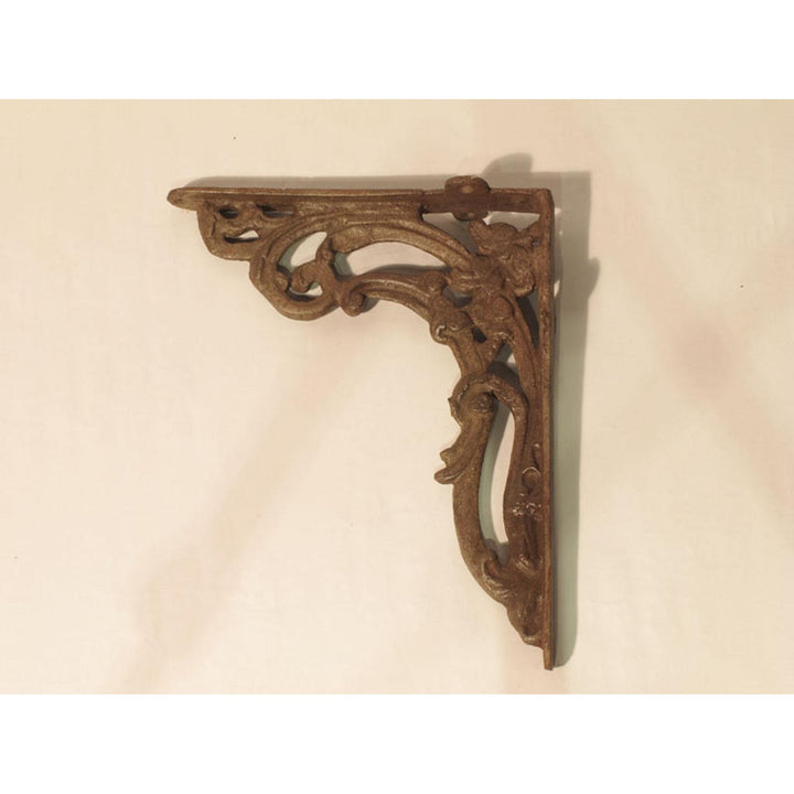 Reproduction Victorian Style Cast Iron Shelf Bracket - Leaf | Indigo Oriental Antiques