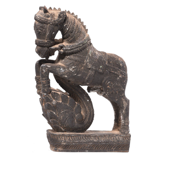 Rosewood Horse Statue - Turban Hanger from Madhya Pradesh - 19thC Rosewood Horse Statue - Turban Hanger from Madhya Pradesh - 19thC