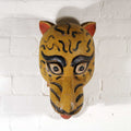 Vintage Painted Tigers Head from Rajasthan