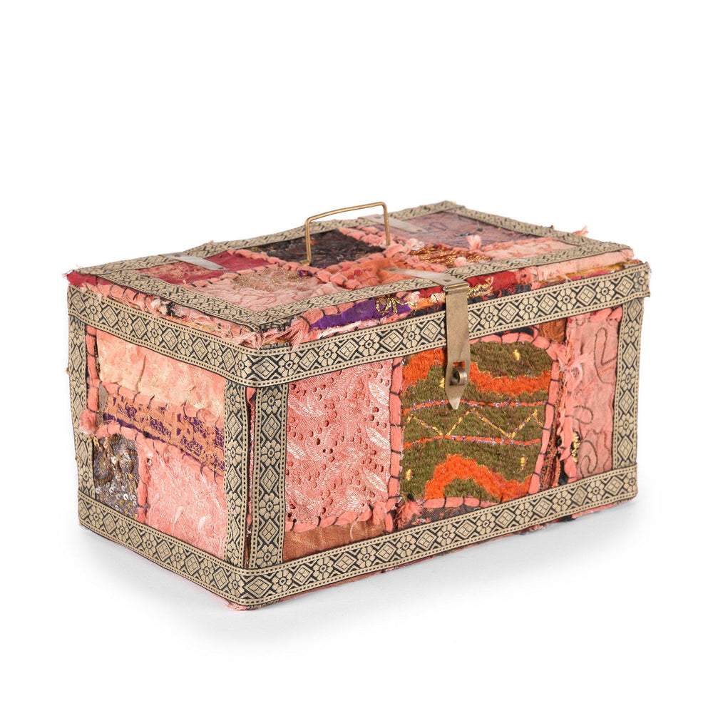Vintage Textile Box Assorted Designs -Rajasthan - Ca 1950 | Indigo Antiques
