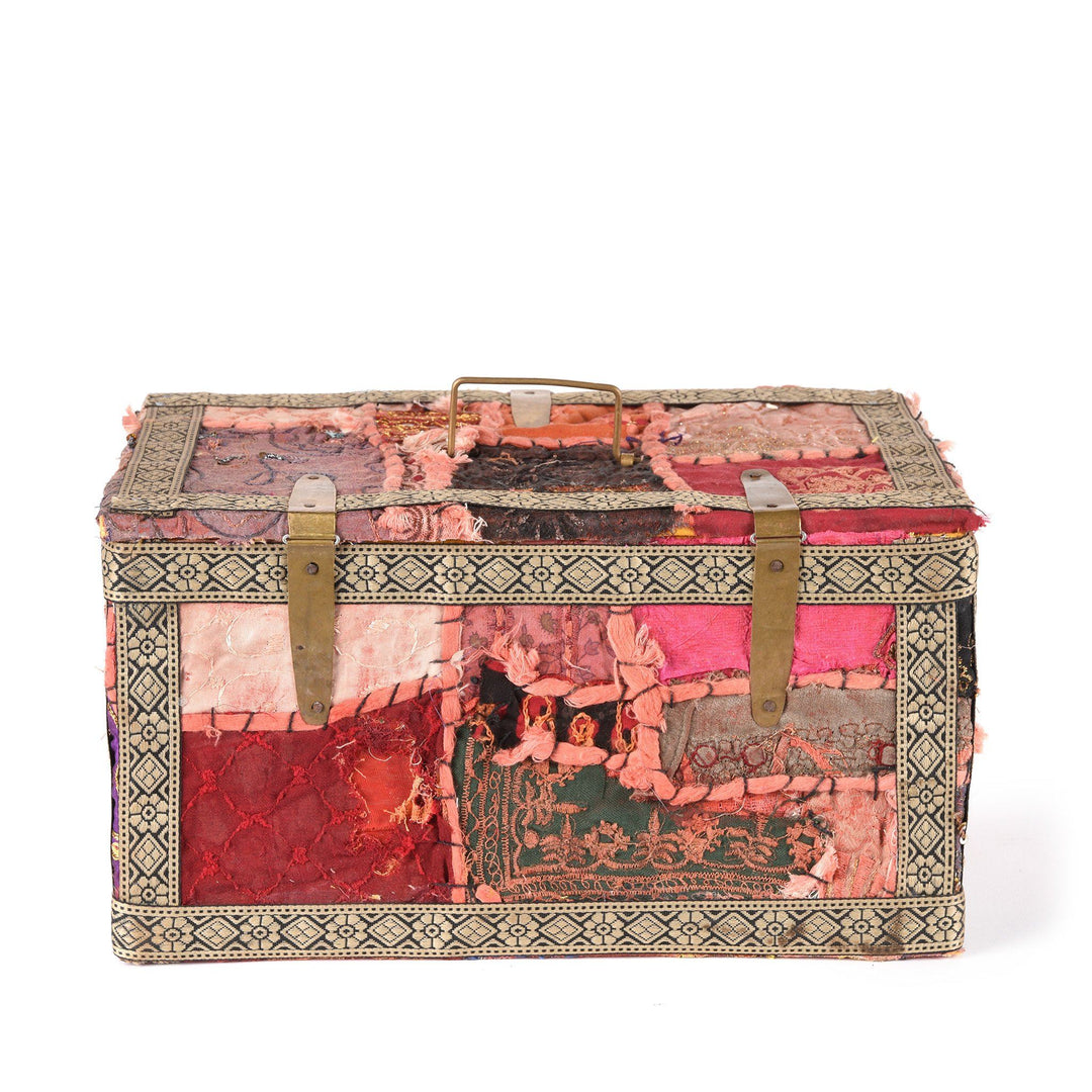 Vintage Textile Box Assorted Designs -Rajasthan - Ca 1950 | Indigo Antiques