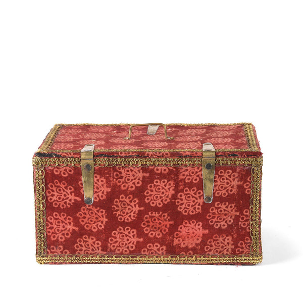 Vintage Textile Container From Rajasthan - Ca 1950