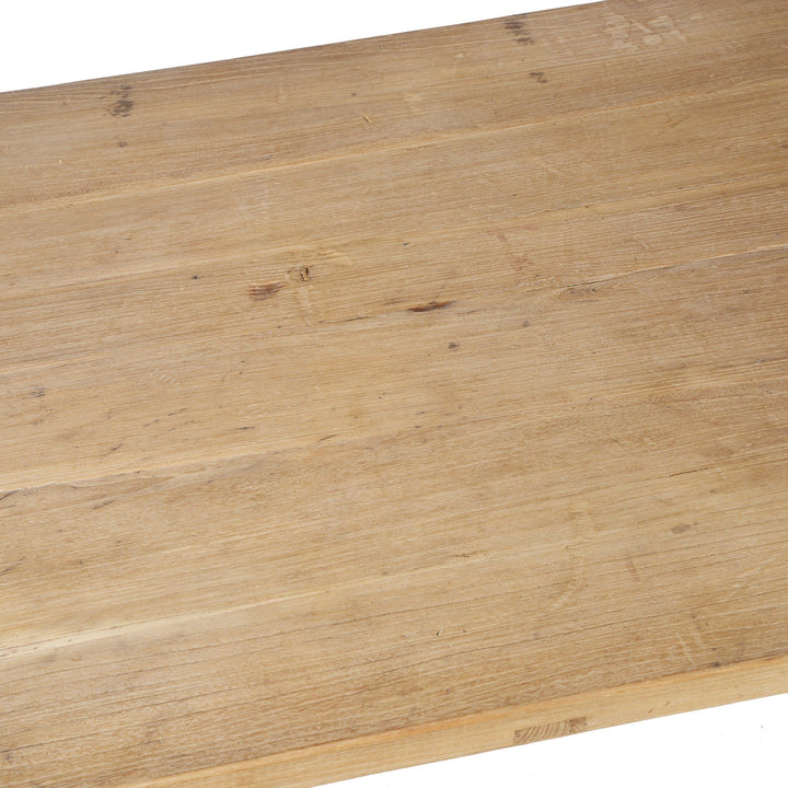 6- 8 Seater Dining Table Made From Bleached Old Elm Door | Indigo Oriental Antiques