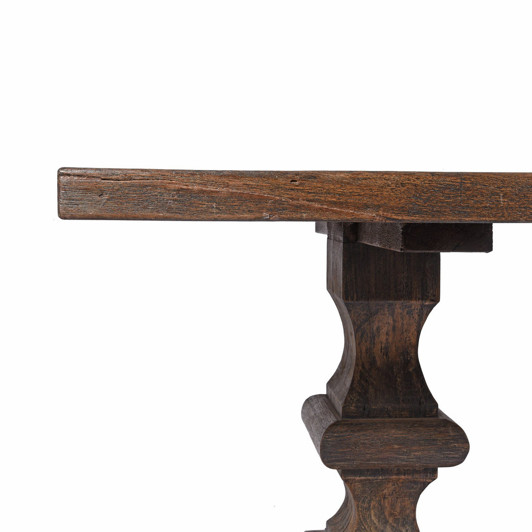 6- 8 Seater Refectory Dining Table - Reclaimed Teakwood | Indigo Oriental Antiques