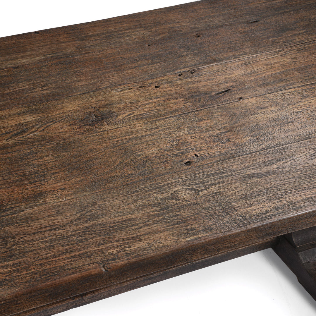 6- 8 Seater Refectory Dining Table - Reclaimed Teakwood | Indigo Oriental Antiques