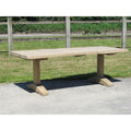 8 - 10 Seater Dining Table Made From Old Elm Door