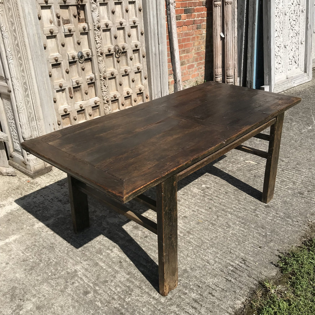 Chinese Farmhouse 6 Seater Kitchen Table - 19thC | Indigo Oriental Antiques
