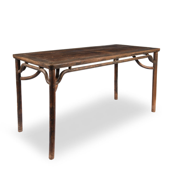 Ming Style Dining Table, Red Elm - 19thC