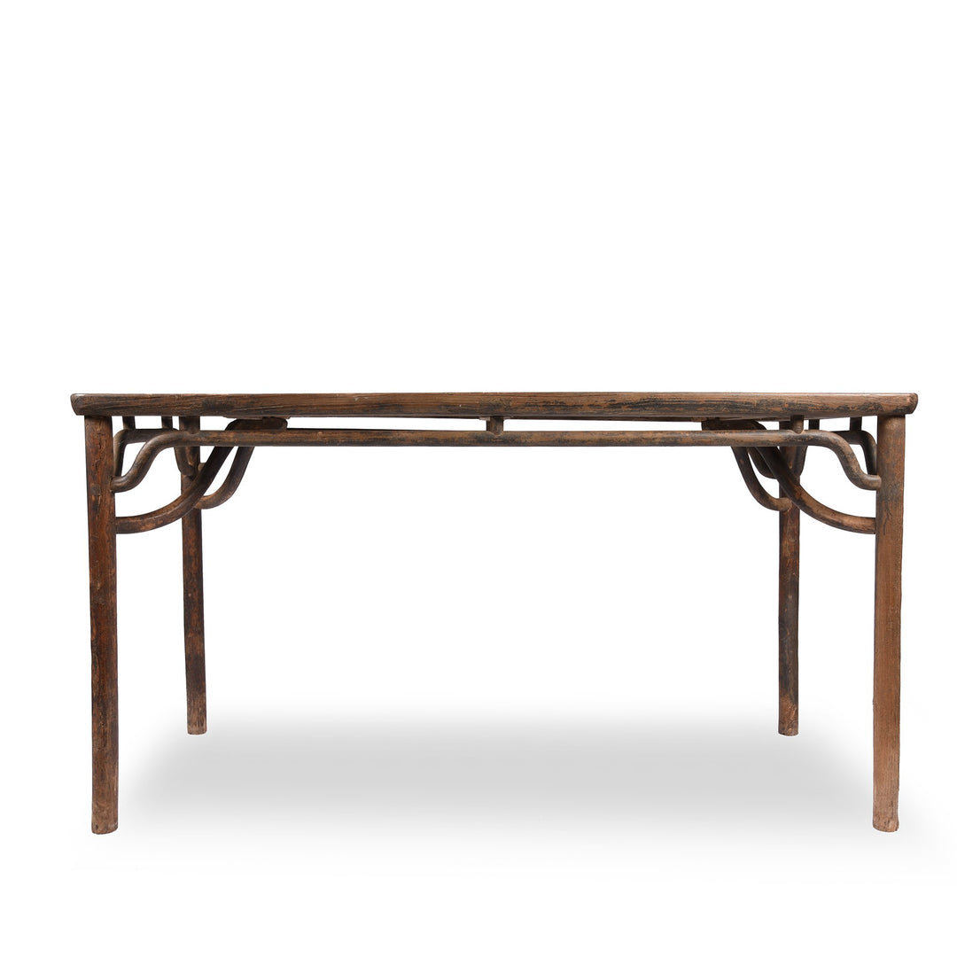 Ming Style Dining Table, Red Elm - 19thC