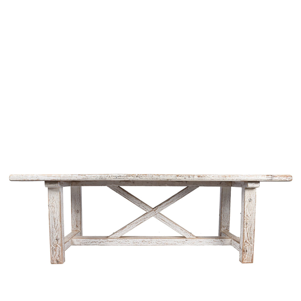 White Painted Dining Table | Indigo Oriental Antiques